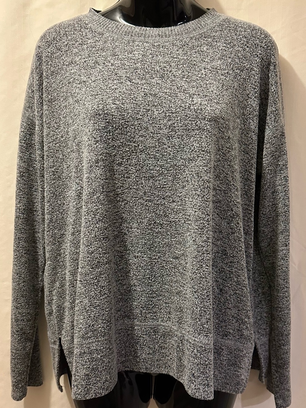 Lucky Brand Heather Gray Crewneck Sweater